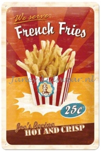 strijkapplicatie french fries, frietjes